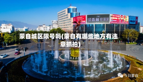 蒙自城区限号吗(蒙自有哪些地方有违章抓拍)-第1张图片