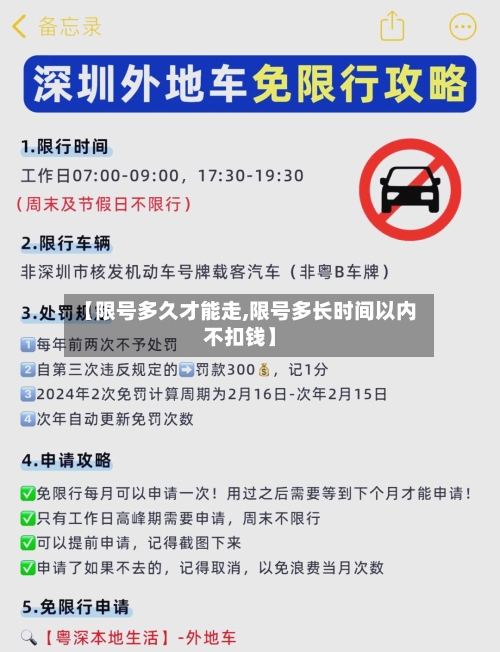 【限号多久才能走,限号多长时间以内不扣钱】-第1张图片